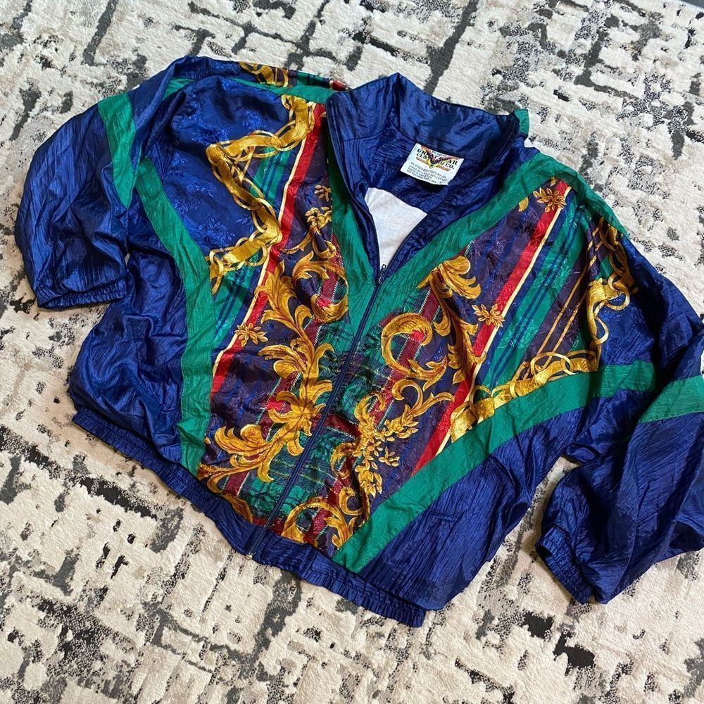 90s Vintage Windbreaker Jacket Great Gear Clothing Co Large